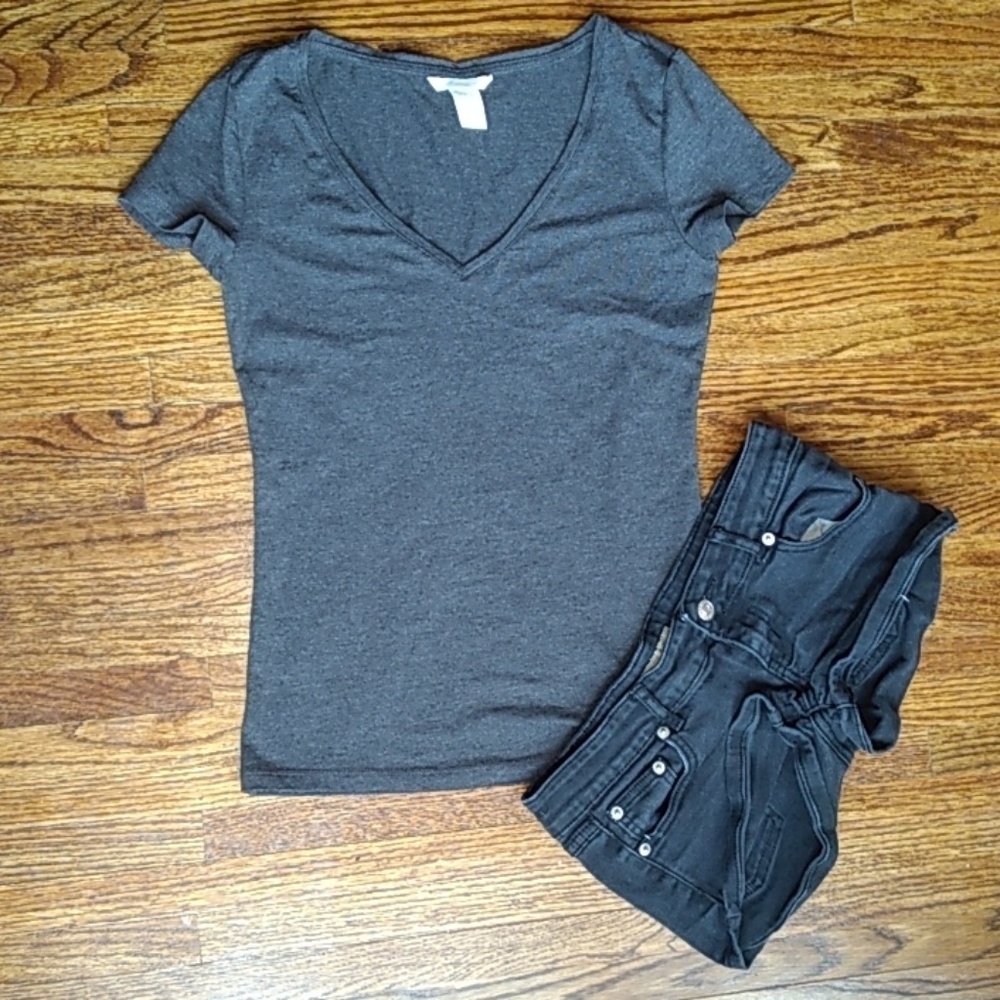 H&M Charcoal gray Top